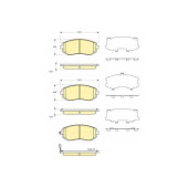 Колодки тормозные дисковые для SUBARU FORESTER(SG,SH), IMPREZA(G3,GD,GG,GH,GR), LEGACY(B13#,BL,BM,BP,BR), OUTBACK(BL,BM,BP,BR) <b>GIRLING 6133719 / 23865</b>