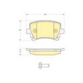 Колодки тормозные дисковые для AUDI A3, A4, A6, TT / SKODA OCTAVIA, SUPERB, YETI / VW CADDY, CC, EOS, GOLF, JETTA, PASSAT, SCIROCCO, TOURAN <b>GIRLING 6116221 / 23914</b>