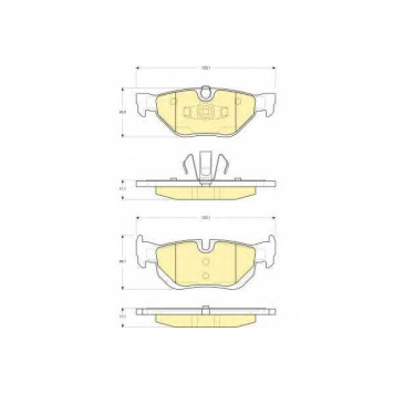 Колодки тормозные дисковые для BMW 1(E81,E82,E87,E88), 3(E90,E91,E92,E93), X1(E84) <b>GIRLING 6116262 / 23926</b>
