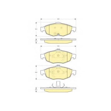Колодки тормозные дисковые для CHRYSLER CIRRUS, SEBRING(JR) <b>GIRLING 6141252 / 23951</b>