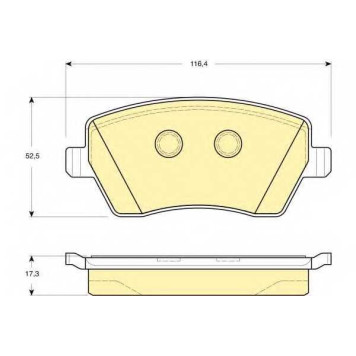 Колодки тормозные дисковые для NISSAN MICRA, NOTE / RENAULT CAPTUR, CLIO, DUSTER, KANGOO Express, KANGOO, LOGAN EXPRESS, LOGAN, MODUS, ZOE <b>GIRLING 6133321 / 23973</b>