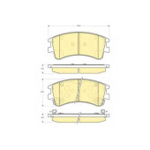 Колодки тормозные дисковые для MAZDA 6(GG,GY) <b>GIRLING 6133109 / 24046</b>