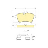 Колодки тормозные дисковые для MERCEDES A(W169), B(W245) <b>GIRLING 6116301 / 24077</b>