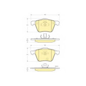 Колодки тормозные дисковые для VOLVO XC90 <b>GIRLING 6115652 / 24141</b>