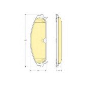 Колодки тормозные дисковые для CHRYSLER 300(LX) / LANCIA THEMA(LX) <b>GIRLING 6141349 / 24164</b>