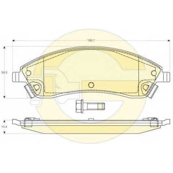 Колодки тормозные дисковые <b>GIRLING 6144517 / 24268</b>