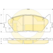 Колодки тормозные дисковые для LEXUS ES / TOYOTA AURION, CAMRY <b>GIRLING 6134299 / 24350</b>