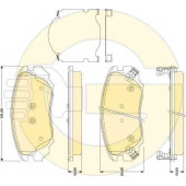 Колодки тормозные дисковые для CHEVROLET CAMARO, MALIBU(V300) / OPEL INSIGNIA / SAAB 9-5(YS3G) <b>GIRLING 6117829 / 24415</b>