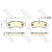 Колодки тормозные дисковые для CITROEN JUMPER / FIAT DUCATO(250,290) / PEUGEOT BOXER <b>GIRLING 6120684 / 24465</b>
