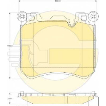 Колодки тормозные дисковые для BMW X5(E70,F15,F85), X6(E71,E72,F16,F86) <b>GIRLING 6118269 / 24524</b>