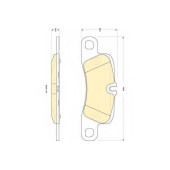 Колодки тормозные дисковые для PORSCHE CAYENNE(955,9PA) <b>GIRLING 6118399 / 24552</b>