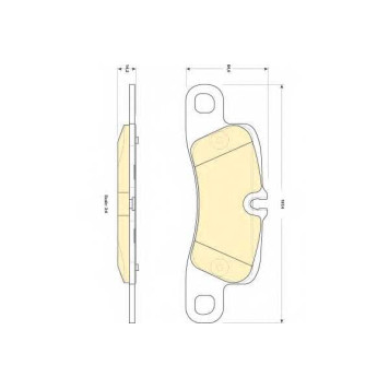Колодки тормозные дисковые для PORSCHE CAYENNE(955,9PA) <b>GIRLING 6118399 / 24552</b>
