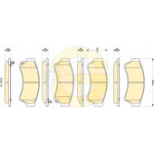 Колодки тормозные дисковые для MAZDA 6(GG,GH) <b>GIRLING 6135019 / 24582</b>
