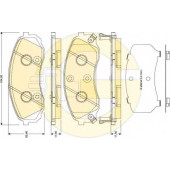 Колодки тормозные дисковые для HYUNDAI H-1 Travel(TQ), H-1(TQ) / KIA CARNIVAL / GRAND CARNIVAL(VQ) <b>GIRLING 6134489 / 24597</b>