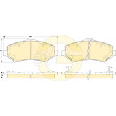 Колодки тормозные дисковые для CHRYSLER GRAND VOYAGER(RT) / FIAT FREEMONT(JC#,JF#) / JEEP CHEROKEE(KJ,KK), COMPASS(MK49), WRANGLER(JK,TJ) <b>GIRLING 6146059 / 24604</b>