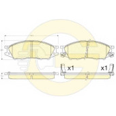 Колодки тормозные дисковые для NISSAN ALMERA(B10) <b>GIRLING 6135636 / 24647</b>