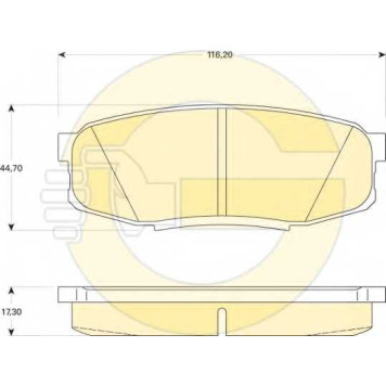 Колодки тормозные дисковые для LEXUS LX(URJ201) / TOYOTA LAND CRUISER 200(UZJ2#,VDJ2#), TUNDRA(#K5#) <b>GIRLING 6134919 / 24653</b>