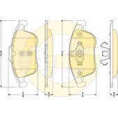 Колодки тормозные дисковые для RENAULT CLIO, GRAND(JZ0/1#), MEGANE(BZ0#, DZ0/1#, EZ0/1#, KZ0/1), SCENIC(JZ0/1#) <b>GIRLING 6117902 / 24826</b>