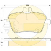 Колодки тормозные дисковые для MERCEDES A(W176), B(W242,W246), CLA(C117,X117), GLA(X156), SLC(R172), SLK(R172) <b>GIRLING 6119204 / 24848</b>