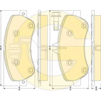 Колодки тормозные дисковые для MERCEDES E(A207,C207), GLK(X204) <b>GIRLING 6117984 / 24867</b>