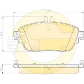 Колодки тормозные дисковые для MERCEDES A(W176), B(W242,W246), CLA(C117,X117), GLA(X156) <b>GIRLING 6119321 / 24869</b>