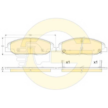 Колодки тормозные дисковые <b>GIRLING 6144576 / 24937</b>