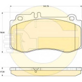 Колодки тормозные дисковые для MERCEDES CLS(C218,X218), E(S212,W212) <b>GIRLING 6118229 / 24976</b>