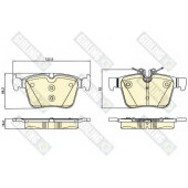 Колодки тормозные дисковые для MERCEDES C(C205,S205,W205) <b>GIRLING 6120712 / 25008</b>