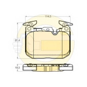 Колодки тормозные дисковые для BMW 3(F30,F31,F34,F35,F80), 4(F32,F33,F36,F82,F83) <b>GIRLING 6120315 / 25028</b>