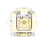 Колодки тормозные дисковые для BMW 1(F20,F21), 2(F22,F23,F87), 3(F30,F31,F34,F35,F80), 4(F32,F33,F36,F82,F83) <b>GIRLING 6120285 / 25029</b>