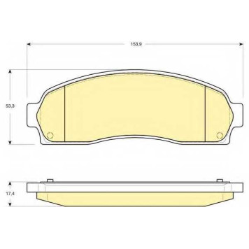 Колодки тормозные дисковые <b>GIRLING 6141319 / 25068</b>
