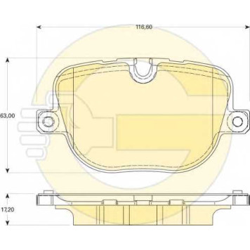 Колодки тормозные дисковые для LAND ROVER RANGE ROVER(LM,LS) <b>GIRLING 6118241 / 25085</b>