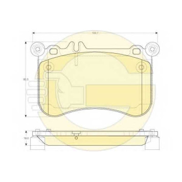 Колодки тормозные дисковые для MERCEDES CLS(C218,X218), E(S212,W212), S(C216,V222,W221,W222,X222), SLK(R172) <b>GIRLING 6119725 / 25219</b>