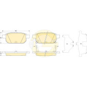 Колодки тормозные дисковые для SUZUKI SWIFT(FZ,NZ), SX4 S-Cross, VITARA(LY) <b>GIRLING 6135299 / 25258</b>