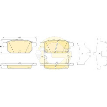 Колодки тормозные дисковые для SUZUKI SWIFT(FZ,NZ), SX4 S-Cross, VITARA(LY) <b>GIRLING 6135299 / 25258</b>