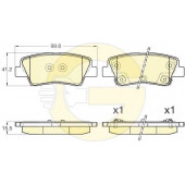 Колодки тормозные дисковые для HYUNDAI i30 CW, i30, VELOSTER / KIA CEED, CEE`D, CERATO KOUP, CERATO, PRO CEE?D / TOYOTA AURIS, COROLLA <b>GIRLING 6135375 / 25337</b>