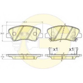 Колодки тормозные дисковые для HYUNDAI ACCENT(RB) / KIA RIO(UB) <b>GIRLING 6135485 / 25348</b>