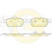 Колодки тормозные дисковые для MERCEDES GL(X166), GLS(X166), M(W166) <b>GIRLING 6119702 / 25531</b>