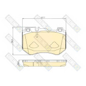 Колодки тормозные дисковые для MERCEDES C(C205,S205,W205) <b>GIRLING 6120785 / 25997</b>