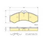 Колодки тормозные дисковые для MERCEDES SPRINTER(901, 902, 903, 904, 906, 909), VARIO / VW LT(2, 2DA, 2DB, 2DC, 2DD, 2DE, 2DF, 2DH, 2DK) <b>GIRLING 6112889 / 29076</b>