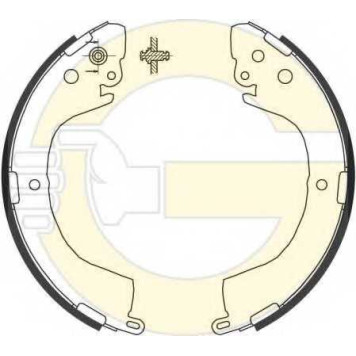 Комплект тормозных колодок для MITSUBISHI L 200(K6#T, K7#T, KA#T, KB#T), L 400 / SPACE GEAR(PA#V, PA#W, PB#V, PC#W, PD#W), L 400(PA#V, PA#W, PB#V, PC#W, PD#W) <b>GIRLING 5186919</b>
