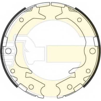 Комплект колодок стояночной тормозной системы GIRLING 5186979
