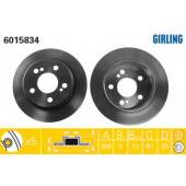 Тормозной диск GIRLING 6015834