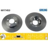 Тормозной диск GIRLING 6017453