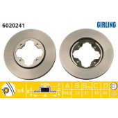 Тормозной диск GIRLING 6020241