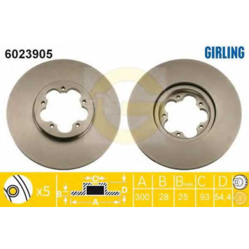 Тормозной диск GIRLING 6023905