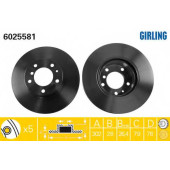 Тормозной диск GIRLING 6025581