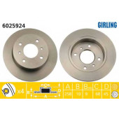 Тормозной диск GIRLING 6025924