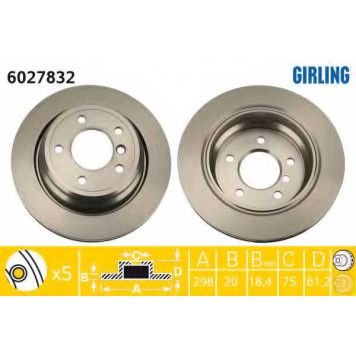 Тормозной диск GIRLING 6027832