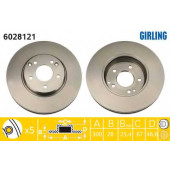 Тормозной диск GIRLING 6028121